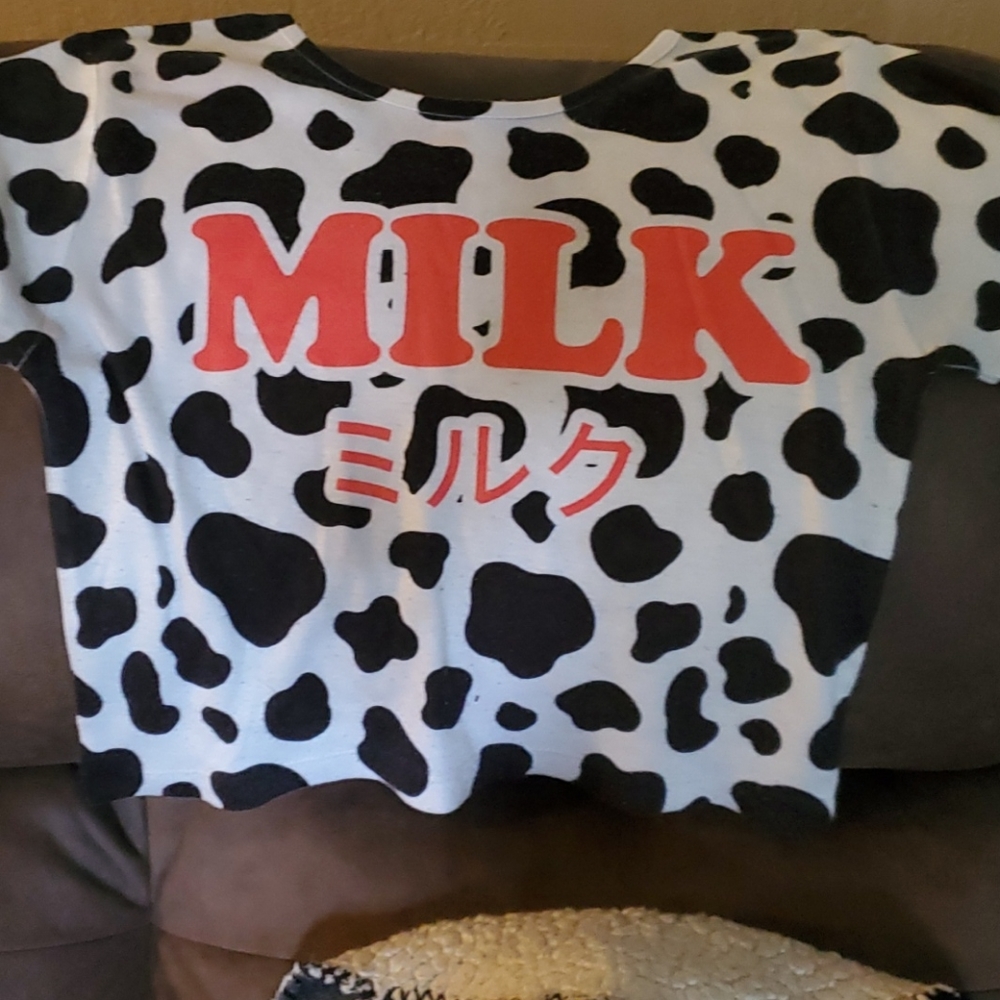 Small cow print shirt for kids
